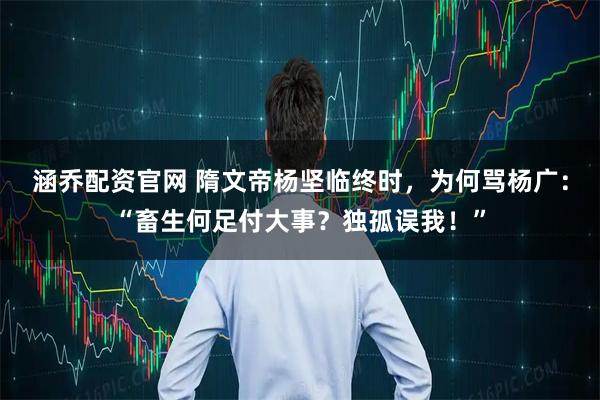 涵乔配资官网 隋文帝杨坚临终时，为何骂杨广：“畜生何足付大事？独孤误我！”