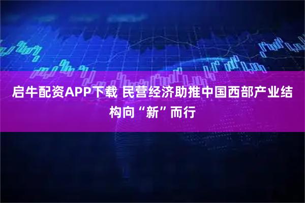 启牛配资APP下载 民营经济助推中国西部产业结构向“新”而行